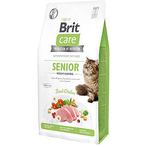 Brit Care GF Senior Weight Control для кішок із куркою 7 кг