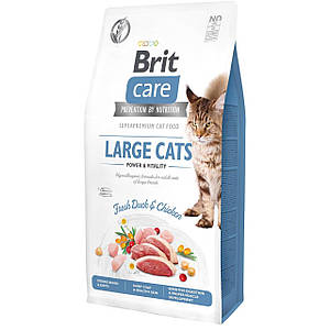 Brit Care GF Large Cats Power Vitality для котів з качкою 7 кг