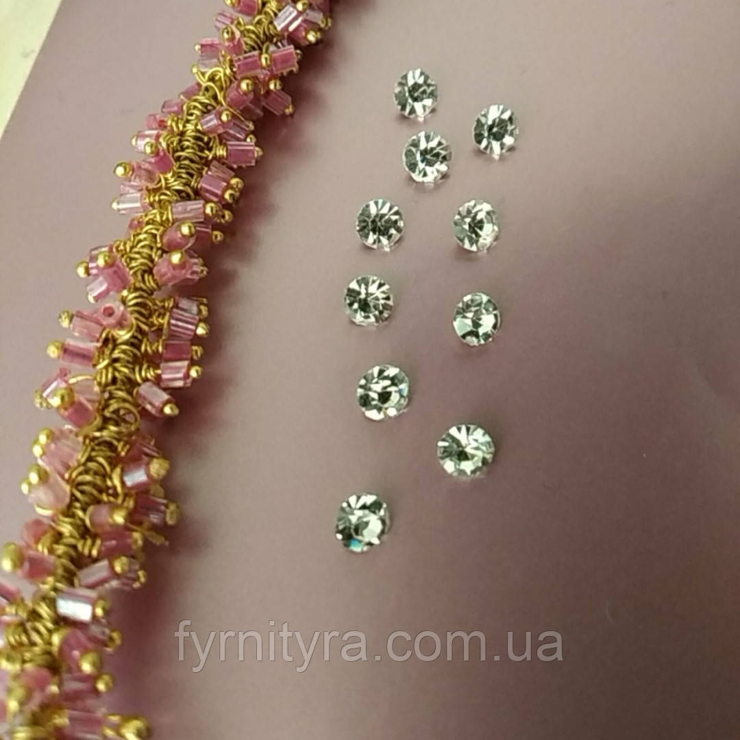 Стрази конус size 20" (5 мм) прозорі (1уп — 10 шт.)