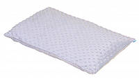 Подушка для детей в детскую кроватку Twins Minky, 40*60 см., серый