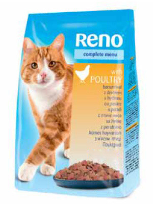 RENO корм для котов с птицей 10 кг - фото 1 - id-p1398401960