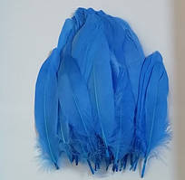 Пір'я гусака Декоративне перо Колір Світло- Синій 13-20 см
