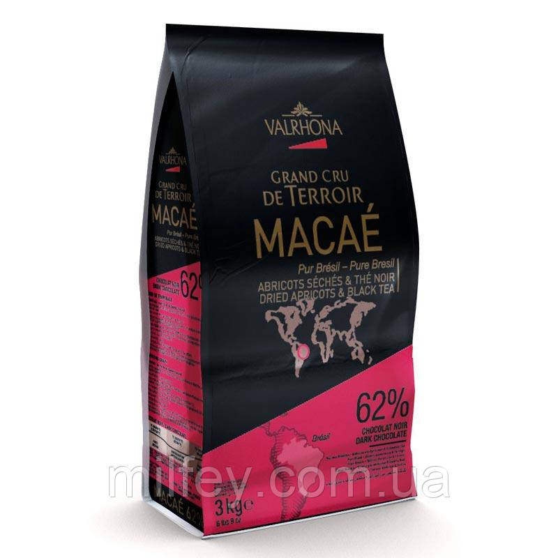 Шоколад чорний Macae 62% Valrhona 3 кг