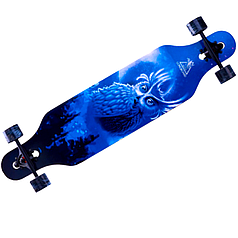 Maraton Monza Owl дерев'яний лонгборд професійний з канадського клена (чорно-синій)
