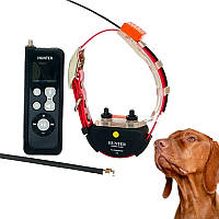 Радио GPS ошейник для охотничьих собак, до 25км без сим карты HUNTER-25 PRO, воздействие током и звуком