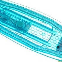 Скейт Пенні борд Penny Board світний прозорий з LED-підсвіткою 850 (блакитний), фото 5
