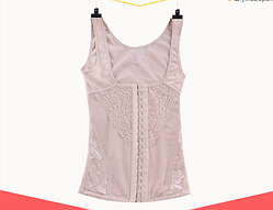 Утягувальний корсет, що стягує майку на застібках, бандаж