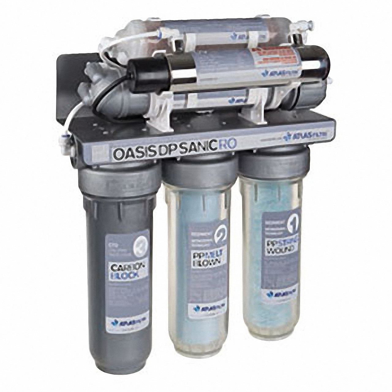 Система зворотного осмосу OASIS DP Sanic PUMP-UV Atlas Filtri із мінералізатором, УФ-лампою та насосом