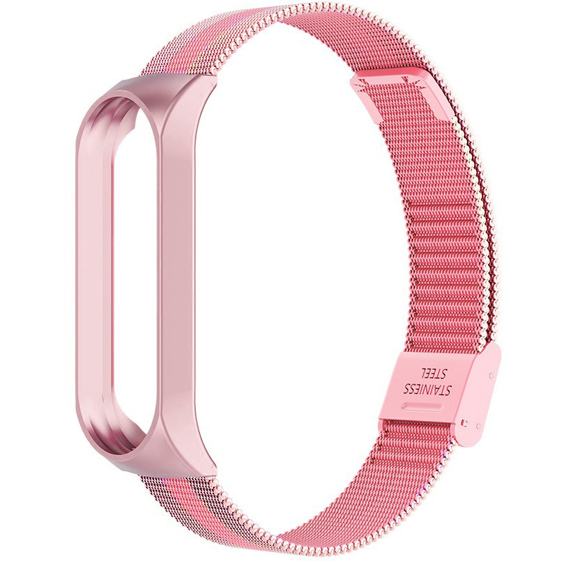 Ремінець Milanese Loop Strap для Xiaomi Mi Band 5 / 6 Pink