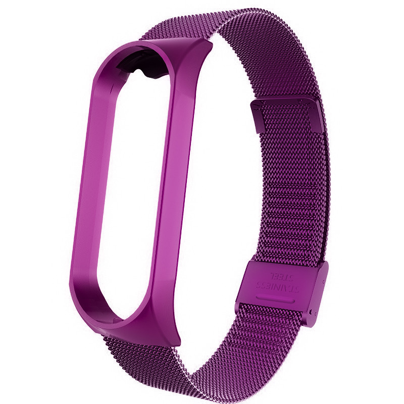 Ремінець Milanese Loop Strap для Xiaomi Mi Band 5 / 6 Purple