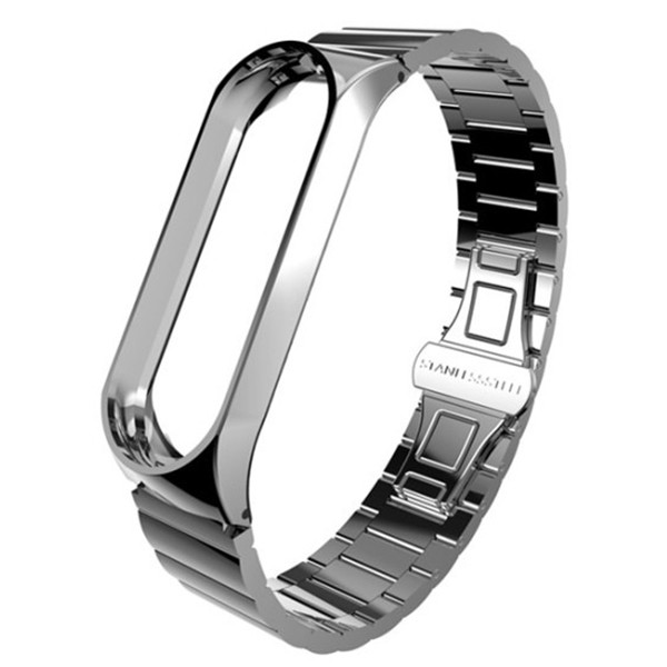 Ремінець Metal Armor Strap для Xiaomi Mi Band 5 Silver