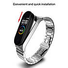 Ремінець Metal Armor Strap для Xiaomi Mi Band 5 Silver, фото 3
