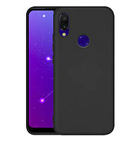 Силиконовый матовый чехол Xiaomi Redmi 9 Черный