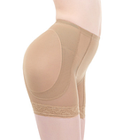 Повітропроникні труси пушап зі збільшенням стегон і підтягуванням живота бежеві, фото 9