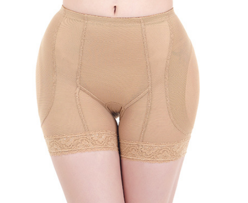 Повітропроникні труси пушап зі збільшенням стегон і підтягуванням живота бежеві, фото 1