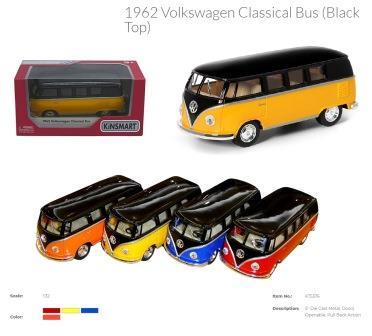 Модель Kinsmart Volkswagen Classical Black Top 1962 (KT5376W)
