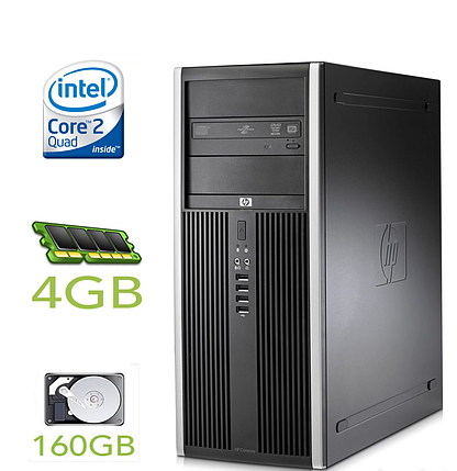HP Compaq dc7900 MT / Intel Core 2 Quad Q9400 (4 ядра по 2.66GHz) / 4GB RAM / 160GB HDD / VGA+DP+DMS-59, фото 1