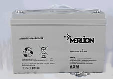 Акумуляторна батарея MERLION AGM GP121000M8 12 V 100 Ah ( 329 x 172 x 218 ) White Q1, фото 4