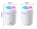 Зволожувач повітря міні Adna Humidifier DQ107 дифузор компактний,мийка повітря з підсвічуванням веселкою., фото 11