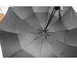 Чоловічий зонт сімейний 120см купол антиветер 10 спиць карбон чоловіча парасолька, фото 5