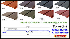 Панельна дошка RAL 8019, металевий сайдинг