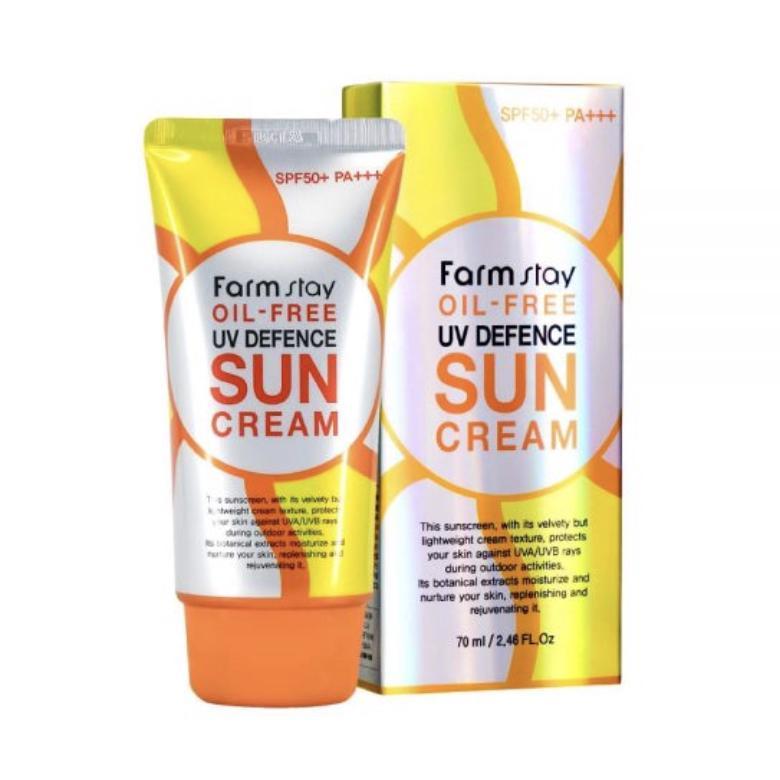 Безоливний сонцезахисний крем із високим фактором захисту FarmStay Oil-Free UV Defence Sun Cream SPF50+/PA+++