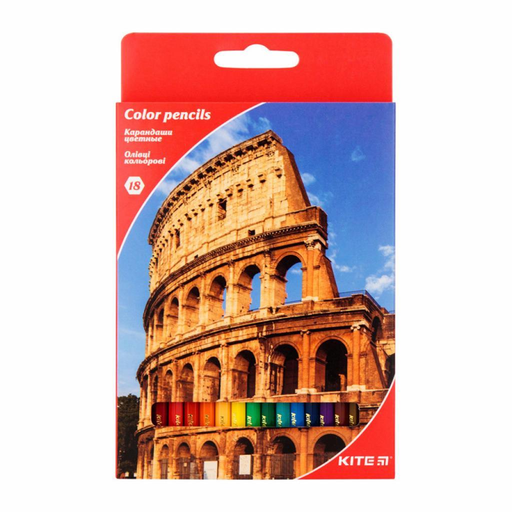 Олівці кол 18шт Міста, фото 1