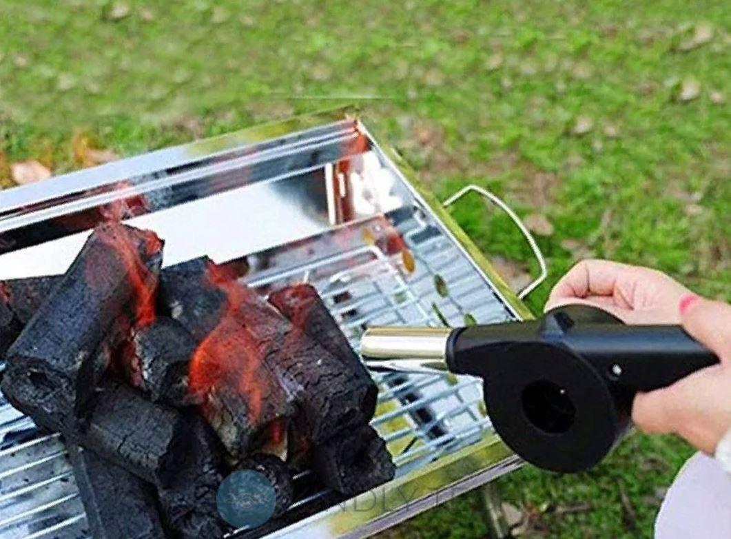 Ручний міні вентилятор для барбекю гриля мангалу, фото 1