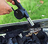 Ручний міні вентилятор для барбекю гриля мангалу, фото 3