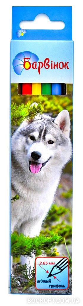 Олівці кольорові 6 кол Барвінок Фауна 5-201/1, фото 1