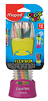 Олівці кольорові COLOR PEPS Flex Box 12 кольорів розсувний пенал