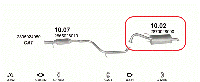 Глушитель (выхлопная система) HYUNDAI LANTRA (Elantra) 1.5i (1468см3) (90-95гг)