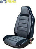Чохли на сидіння PILOT ВАЗ 2107 Темно СІРНІ (Чорні), фото 3