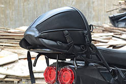 Мотосумки - поперековий упор на хвіст мотоцикла (скутера) знімна чорна 30х25х20