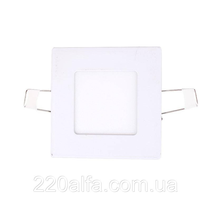 LED-панель Квадратна 4100К 85х85 мм раб. 50х50мм 3 Вт 270 Лм, фото 1