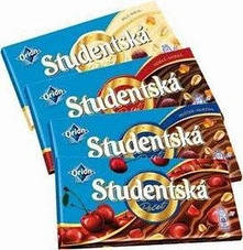 Шоколад Studentska pecet (студентська друк) Чехія 180 г
