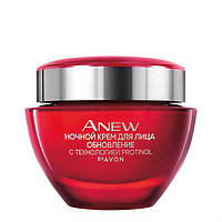 Нічний крем для обличчя «Оновлення» Avon Anew 35+ з технологією Protinol, 50 мл