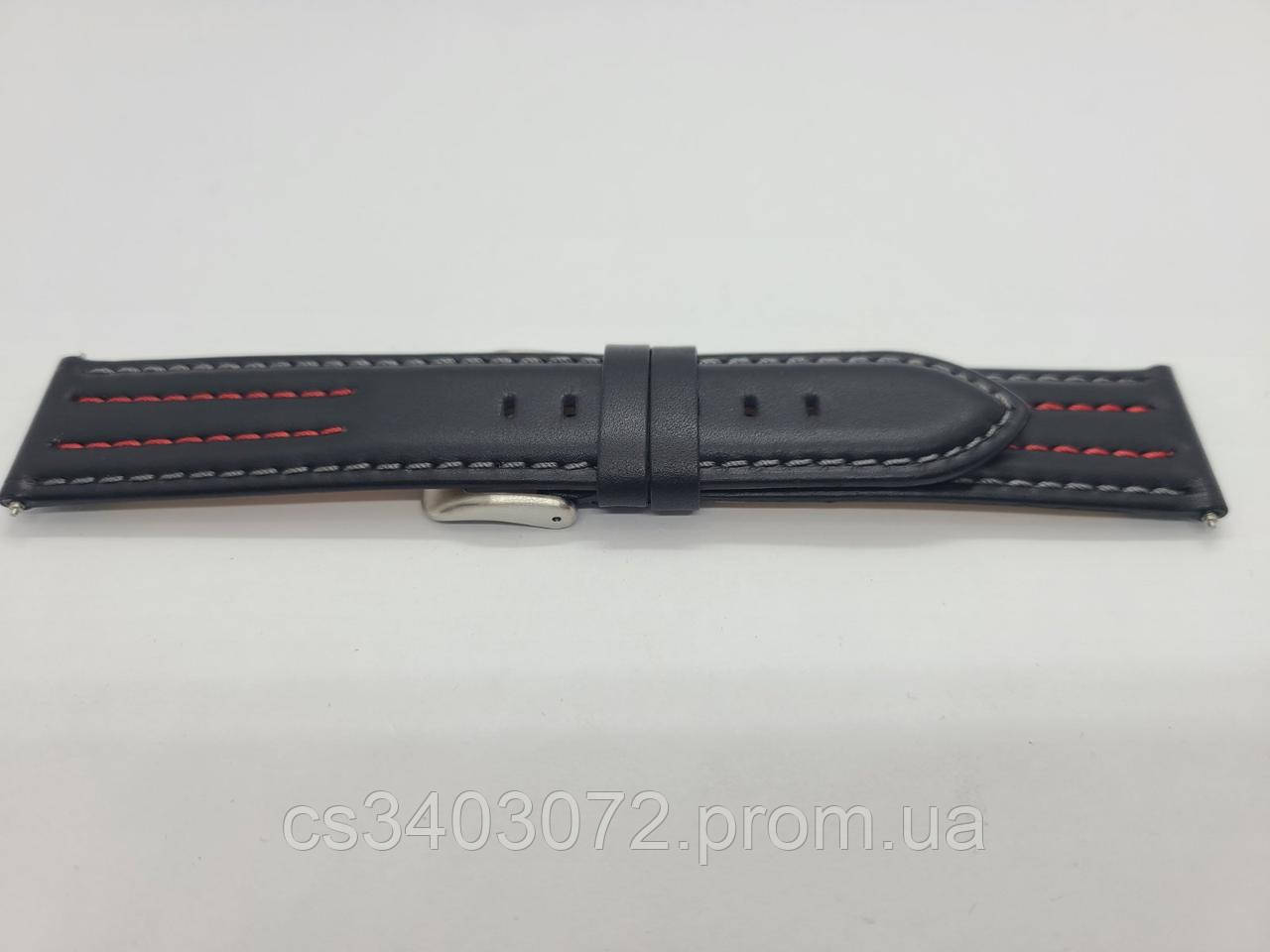 Чорний з червоним ремінець для наручних годин 22 мм тематика Олімпійський