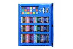 Дитячий набір для творчості і малювання 208 предметів (blue), фото 3
