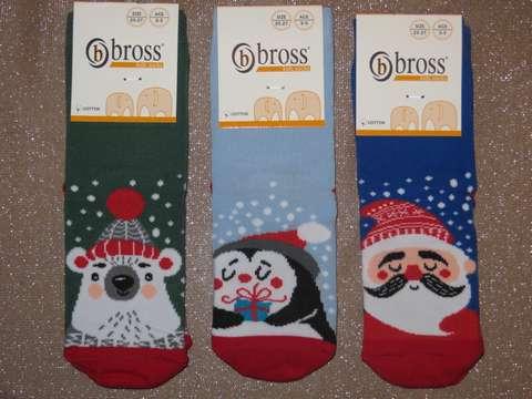Набір 3 шт. Дитячі шкарпетки з бавовни з малюнком Bross