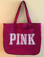 Сумка тоут Victoria`s Secret PINK Purple & White zip up Big Shoppers Gym Tote BAG Purs