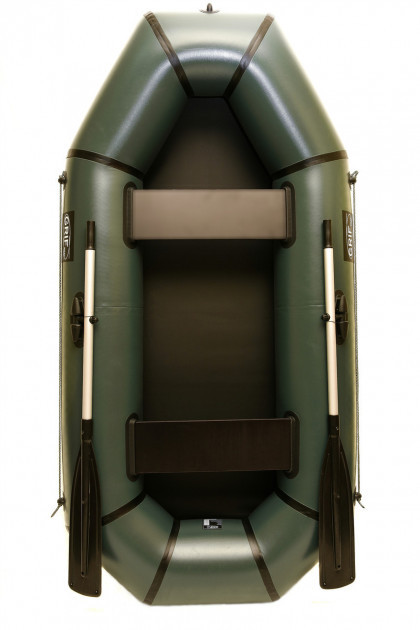 Надувний човен ПВХ GRIF boat GH-270L, купити човен ГРИФ 270 ціна виробника, гумові човни 2 місцеві
