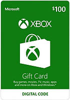 Подарочная карта Xbox Live / Gift Card пополнение бумажника счета своего аккаунта на сумму 100 usd US-регион
