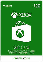 Подарочная карта Xbox Live / Gift Card пополнение бумажника счета своего аккаунта на сумму 20 usd US-регион