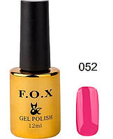 Гель-лак F.O.X Gel Polish Gold Pigment 052 темно-розовый с малиновым оттенком 12 мл