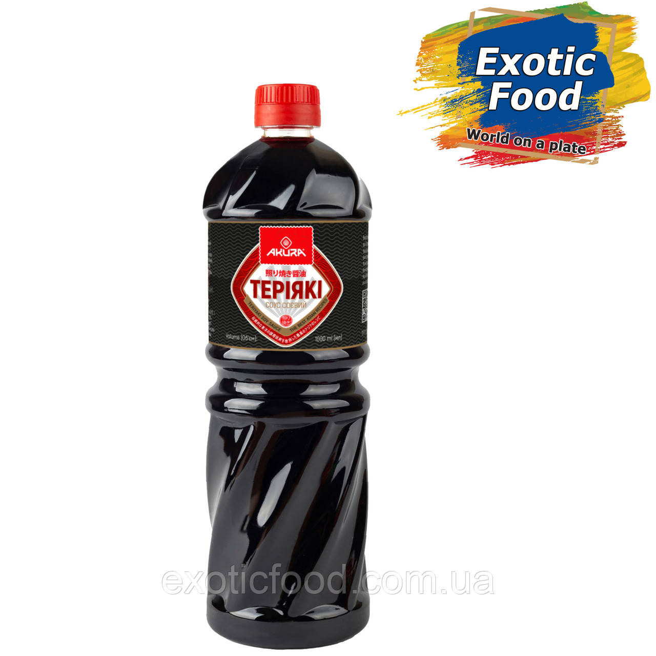Соус соєвий "Теріякі" ТМ "AKURA", 1л, фото 1