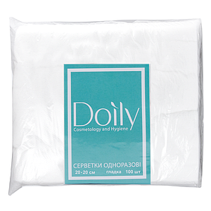 Одноразові рушники Doily Compact Aqua Absorb, 40х70 см 50 штук із целюлози 50 г/м2 гладкі