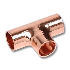 Трійники під пайку для мідного водопроводу