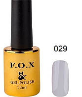 Гель-лак F.O.X Gel Polish Gold Pigment 029 сірий 12 мл