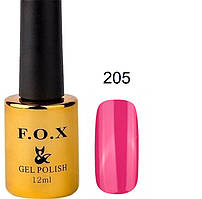 Гель-лак F.O.X Gel Polish Gold Pigment 205 приглушена фуксія 12 мл